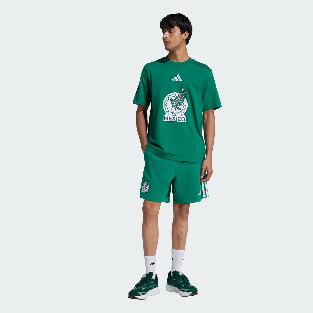 adidas Men's Mexico Logo Crest World Cup T-Shirt (Green) | SoccerWearhouse