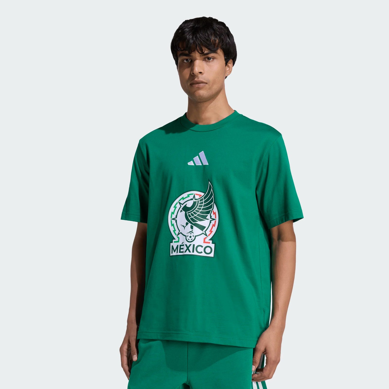 adidas Men's Mexico Logo Crest World Cup T-Shirt (Green) | SoccerWearhouse