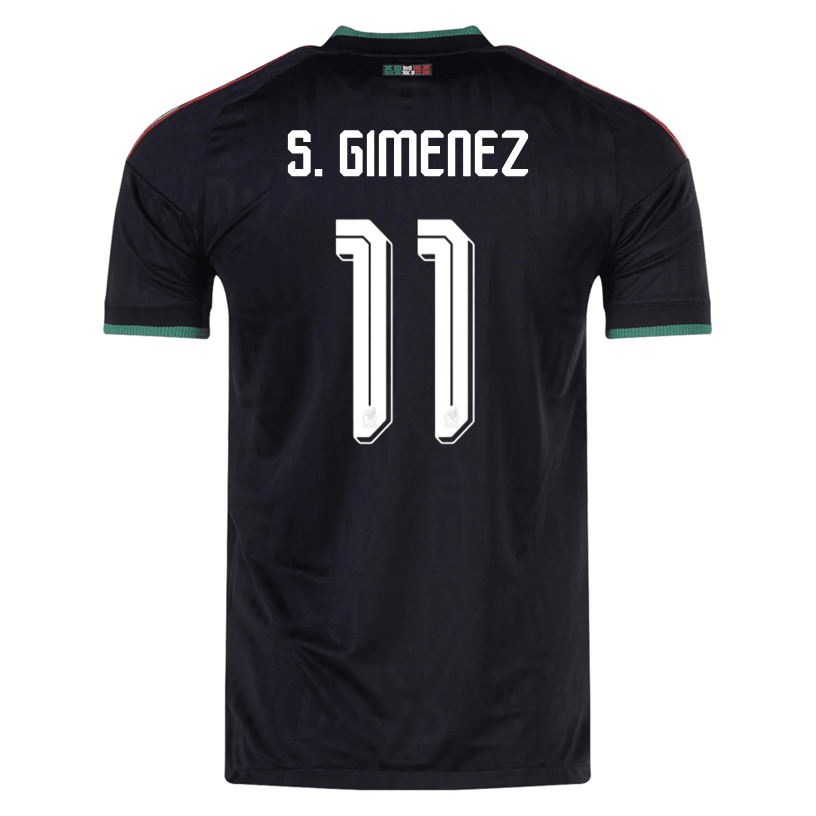 adidas Men's Mexico Santi Gimenez Authentic Match Third Jersey 2026 (Black) | SoccerWearhouse