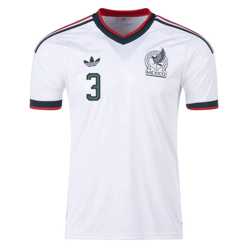 adidas Men's Montes Mexico 2026 Away Stadium Jersey (White) | SoccerWearhouse
