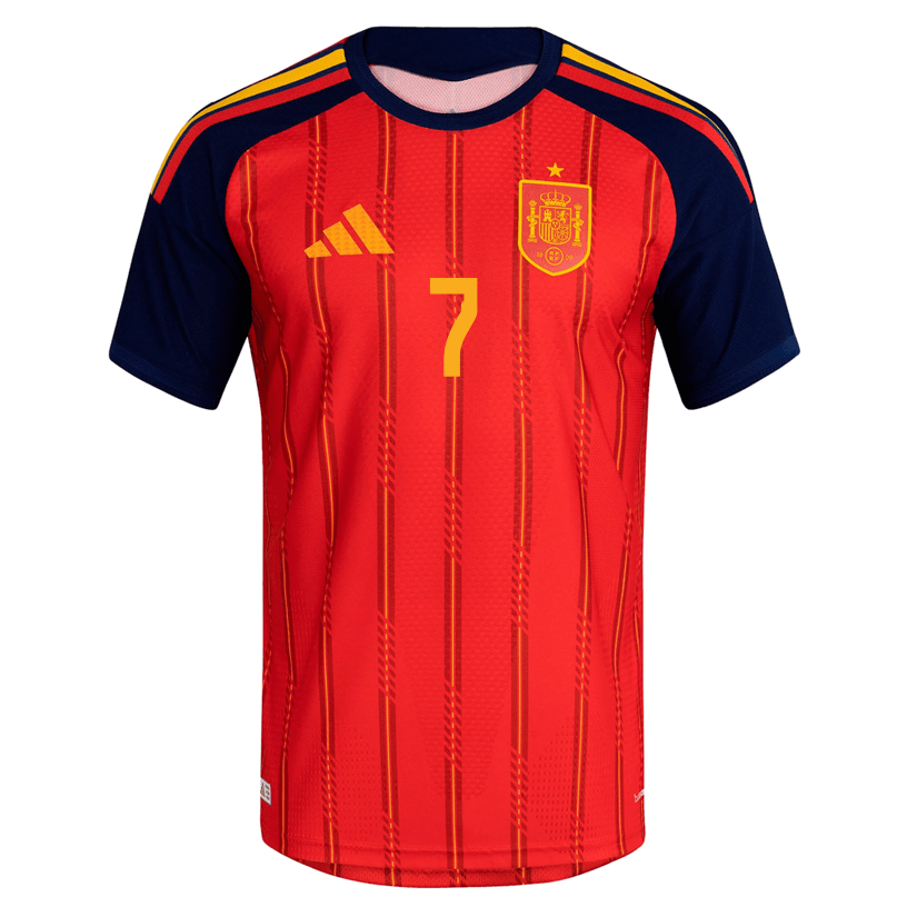 adidas Men's Morata Spain Authentic World Cup Home Jersey 2026 (Vivid Red) | SoccerWearhouse