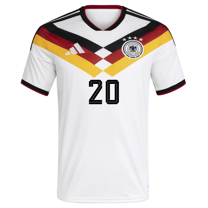 adidas Men's Muller Germany Home World Cup Jersey 2026 (White/Black) | SoccerWearhouse