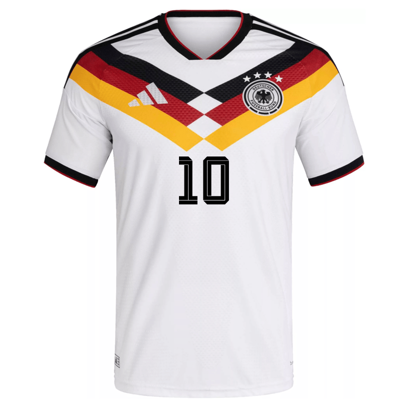 adidas Men's Musiala Germany Authentic Home World Cup Jersey 2026 (White/Black) | SoccerWearhouse
