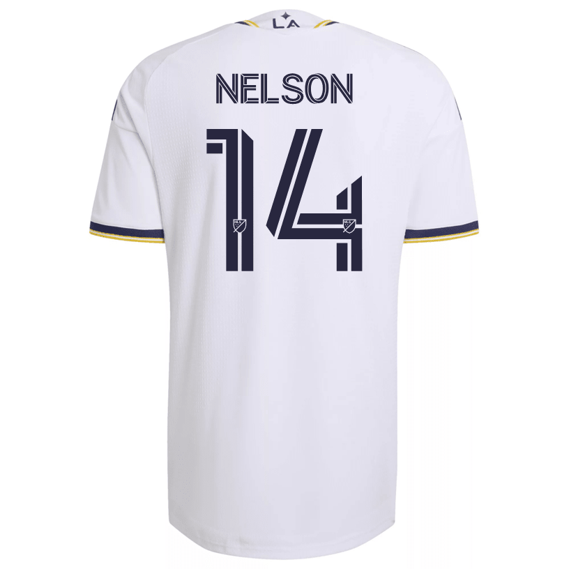 adidas Men's Nelson LA Galaxy Authentic Match Home Jersey 26/27 (White) | SoccerWearhouse
