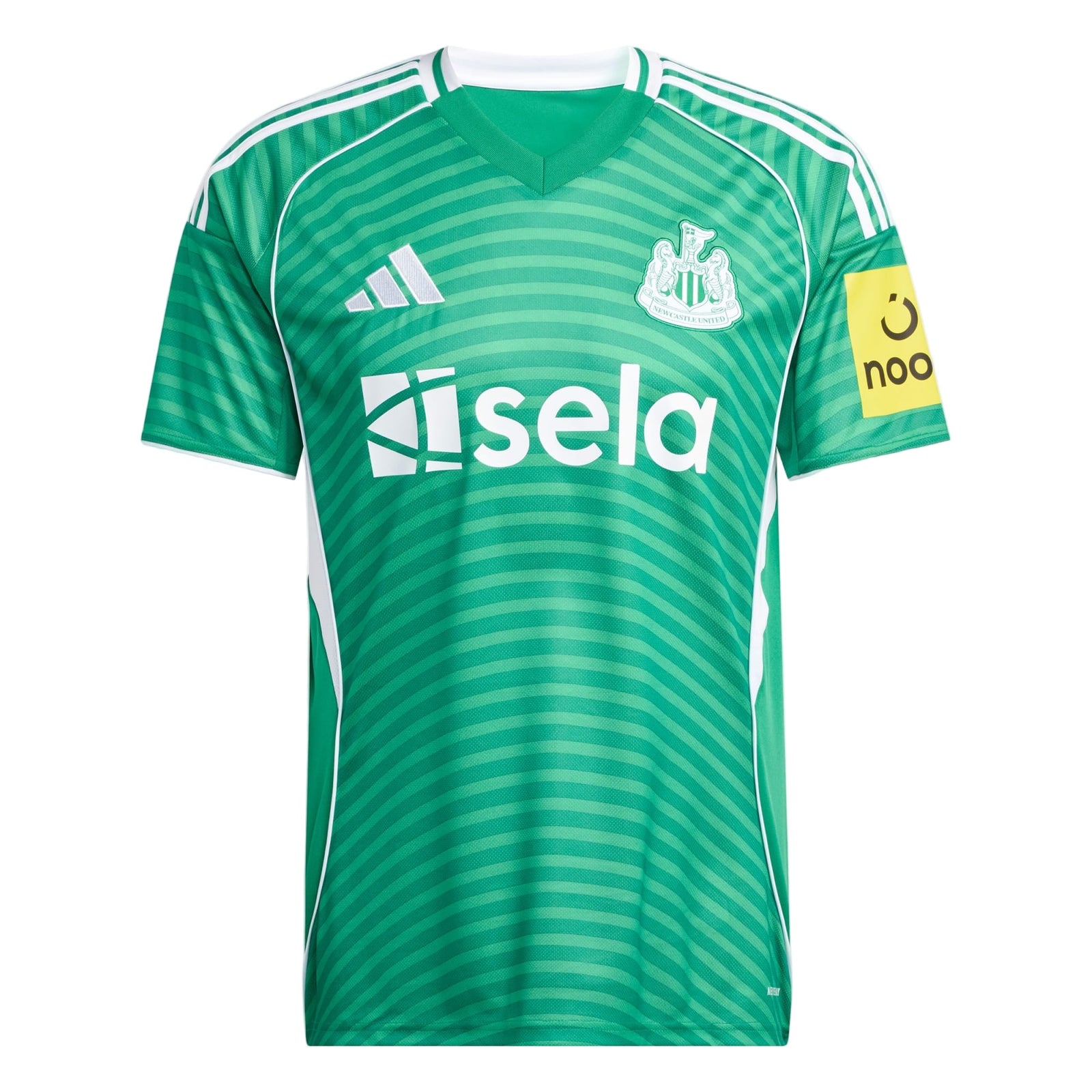 adidas Men's Newcastle United 25/26 Away Jersey (Green/White) | SoccerWearhouse
