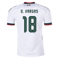 adidas Men's O. Vargas Mexico 2026 Away Stadium Jersey (White)