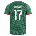 adidas Men's Orbelín Pineda Mexico Home 2026 World Cup Jersey (Bold Green)