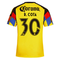 adidas Men's R. Cota   Club America Home Jersey 25/26 (Yellow)