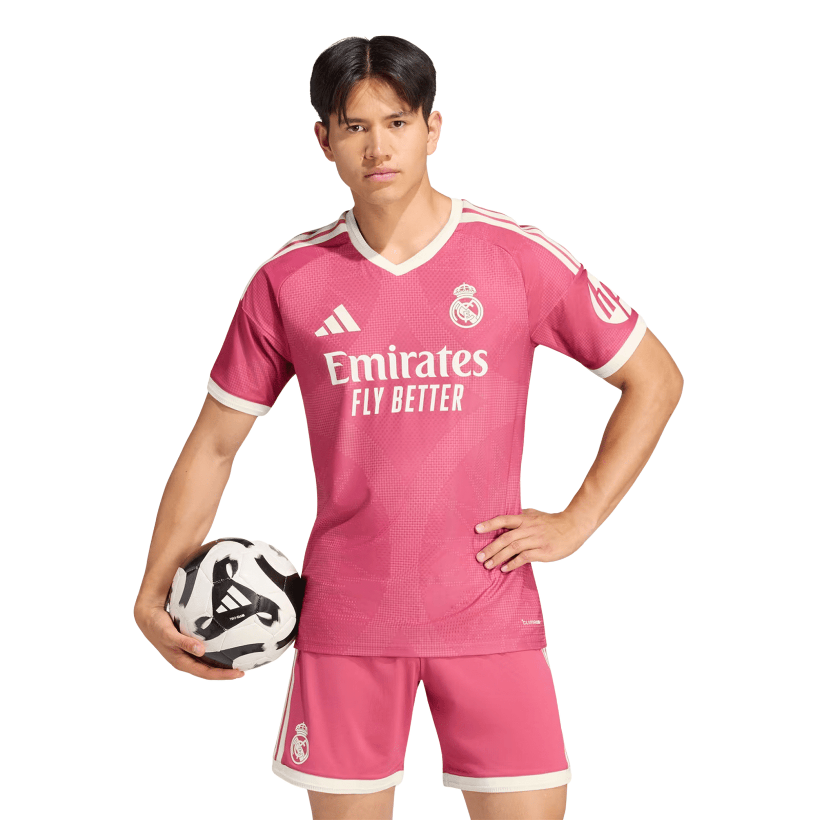adidas Mens Real Madrid Authentic Third Jersey 26/27 (Pink) | SoccerWearhouse
