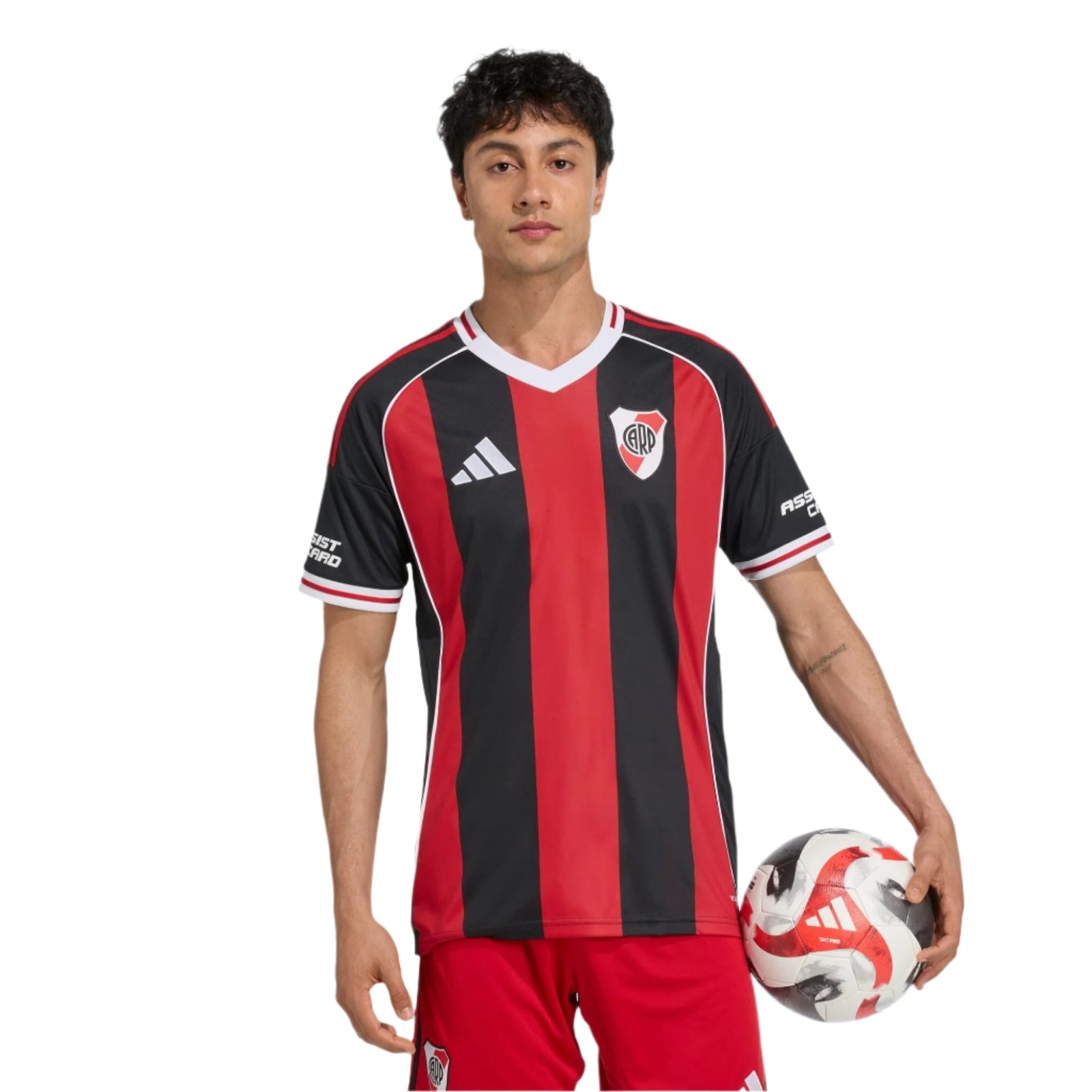 adidas Men's River Plate 25/26 Away Jersey (Black/Red) | SoccerWearhouse