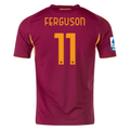 adidas Men's Roma Evan Ferguson Home Jersey w/ Serie A Patch 25/26 (Burgundy)