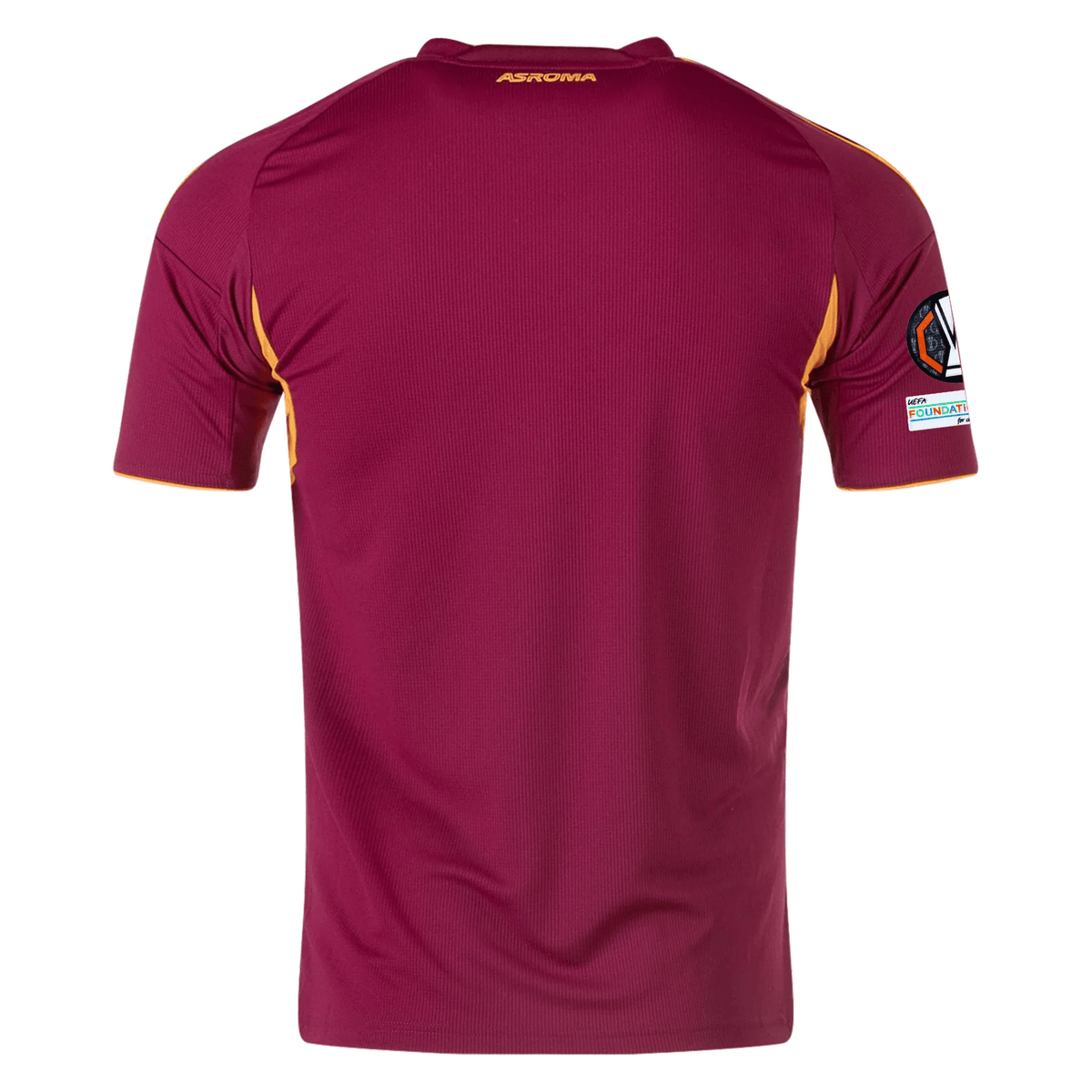 adidas Men's Roma Home Jersey w/ Europa League Patches 25/26 (Burgundy) | SoccerWearhouse