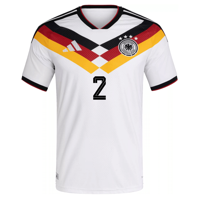 adidas Men's Rudiger Germany Authentic Home World Cup Jersey 2026 (White/Black) | SoccerWearhouse