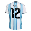 adidas Men's Rulli Argentina 2026 Home World Cup Jersey (White/Icey Light Blue)