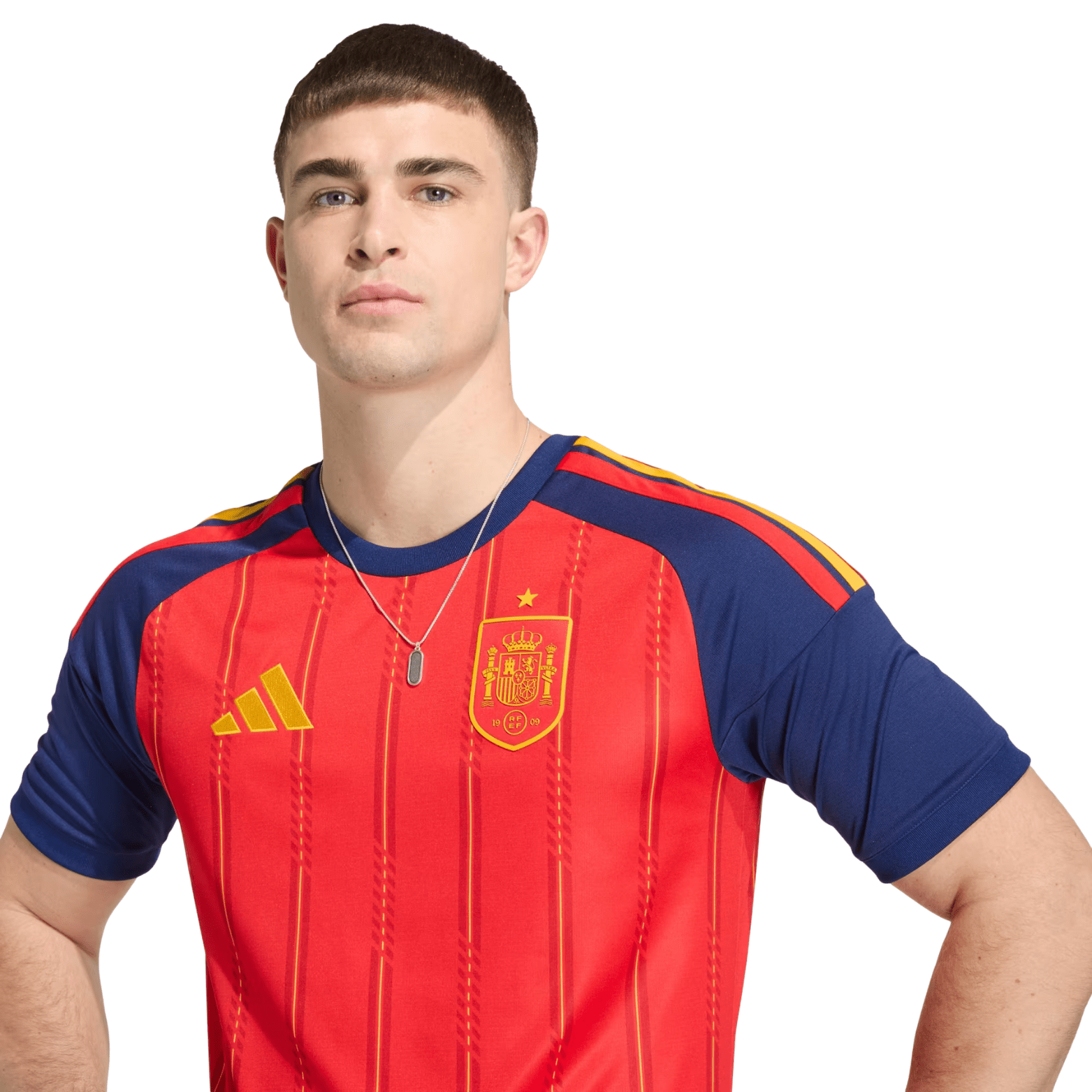 adidas Men's Samu Spain World Cup Home Jersey 2026 (Vivid Red) | SoccerWearhouse