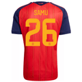 adidas Men's Samu  Spain World Cup Home Jersey 2026 (Vivid Red)
