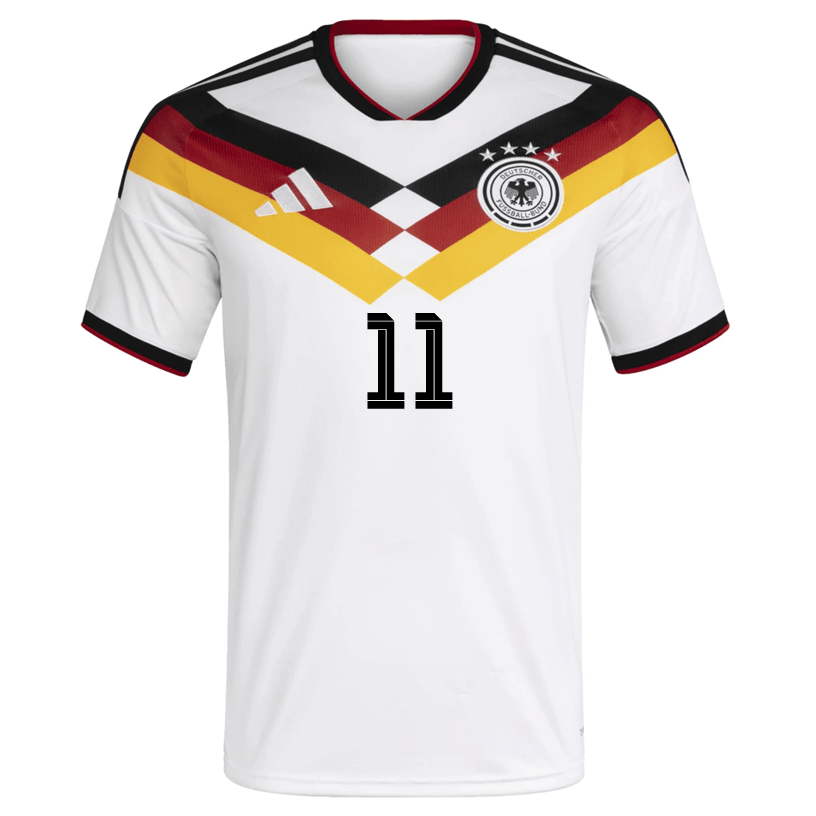 adidas Men's Sane Germany Home World Cup Jersey 2026 (White/Black) | SoccerWearhouse