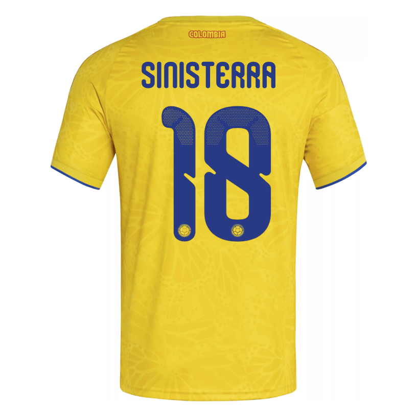 adidas Men's Sinisterra Colombia 2026 Authentic Home Jersey (Impact Yellow) | SoccerWearhouse