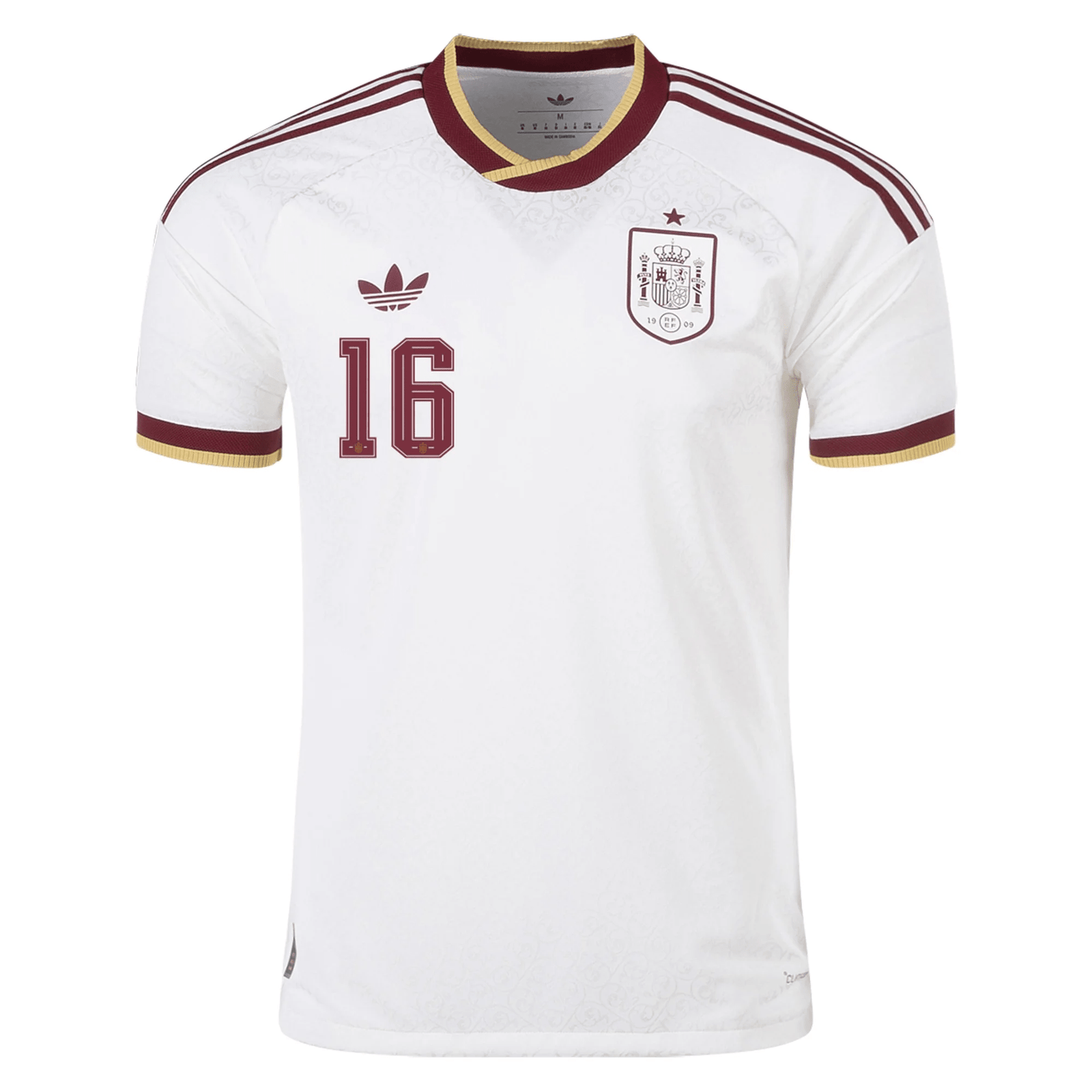 adidas Men's Spain Authentic Rodrigo Away Jersey 2026 (White) | SoccerWearhouse