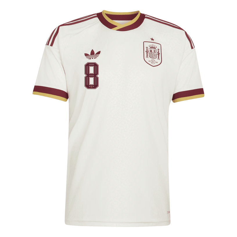 adidas Men's Spain Fabian Away Stadium Jersey 2026 (White) | SoccerWearhouse