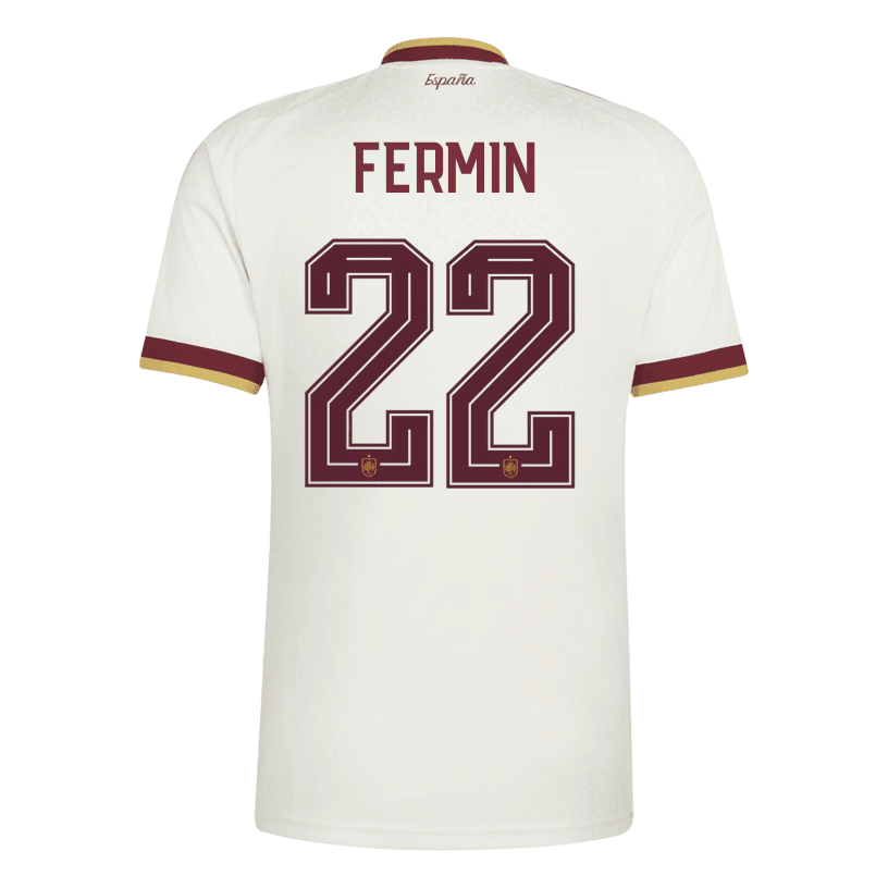adidas Men's Spain Fermin Away Stadium Jersey 2026 (White) | SoccerWearhouse