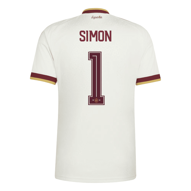 adidas Men's Spain Simon Away Stadium Jersey 2026 (White) | SoccerWearhouse