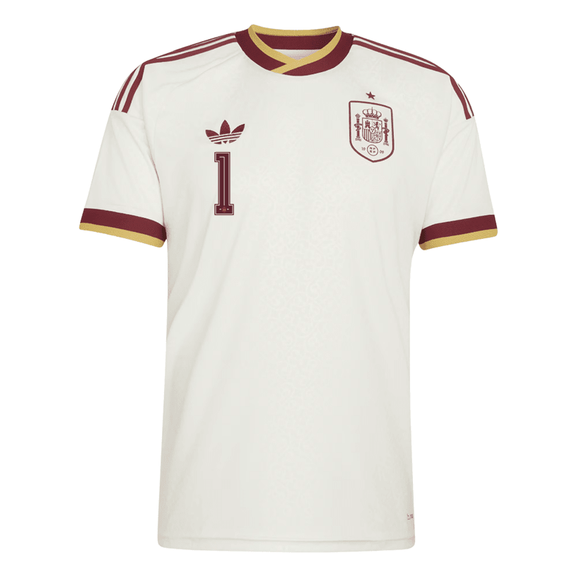 adidas Men's Spain Simon Away Stadium Jersey 2026 (White) | SoccerWearhouse