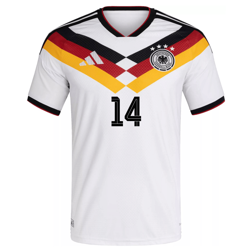 adidas Men's Stiller Germany Authentic Home World Cup Jersey 2026 (White/Black) | SoccerWearhouse