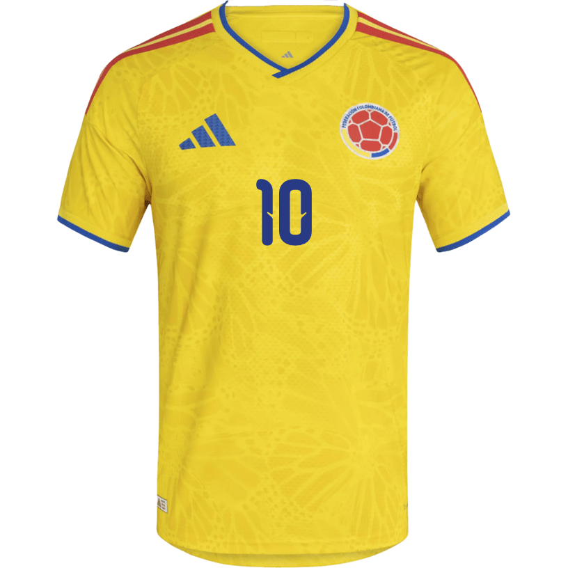 adidas Men's Valderrama Colombia 2026 Authentic Home Jersey (Impact Yellow) | SoccerWearhouse