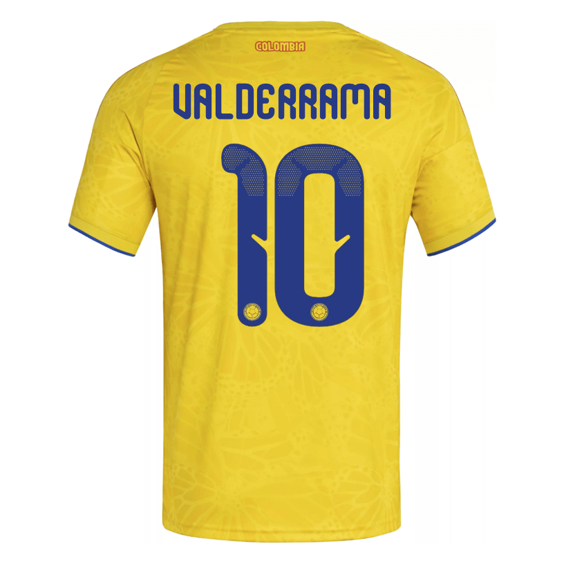 adidas Men's Valderrama Colombia 2026 Authentic Home Jersey (Impact Yellow) | SoccerWearhouse