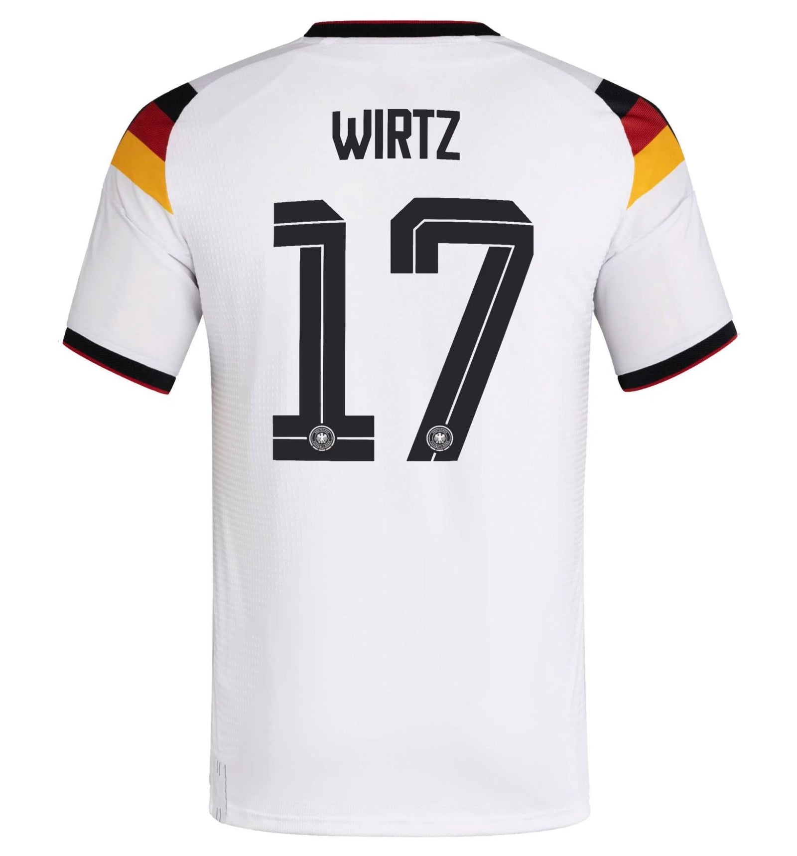 adidas Men's Wirtz Germany Authentic Home World Cup Jersey 2026 (White/Black) | SoccerWearhouse