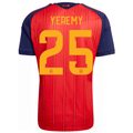 adidas Men's Yeremy  Spain World Cup Home Jersey 2026 (Vivid Red)