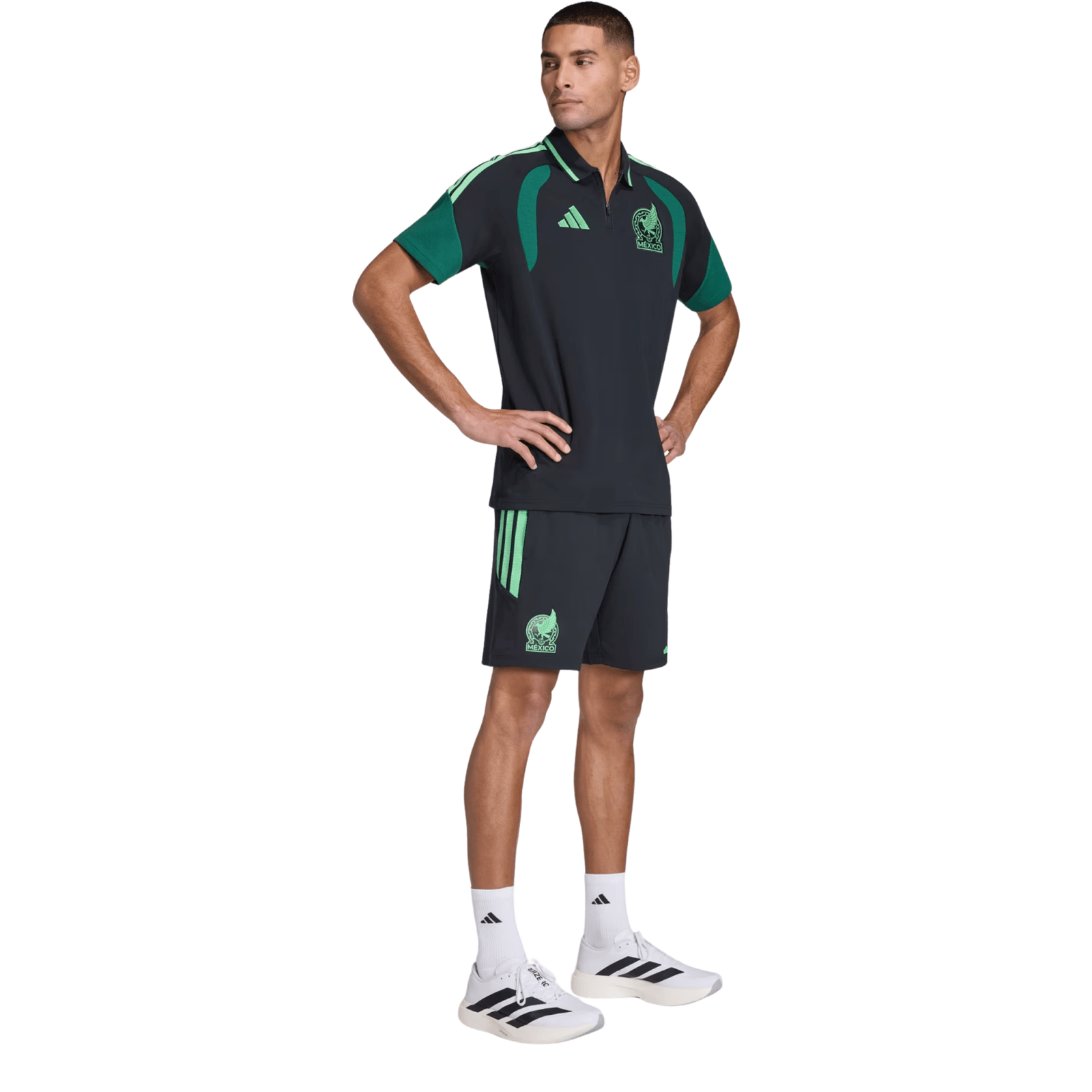 adidas Mexico 2026 Tiro Polo Shirt (Black) | SoccerWearhouse