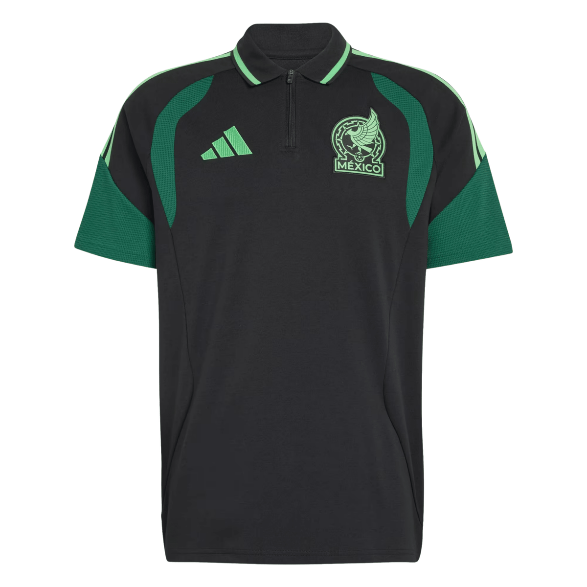 adidas Mexico 2026 Tiro Polo Shirt (Black) | SoccerWearhouse