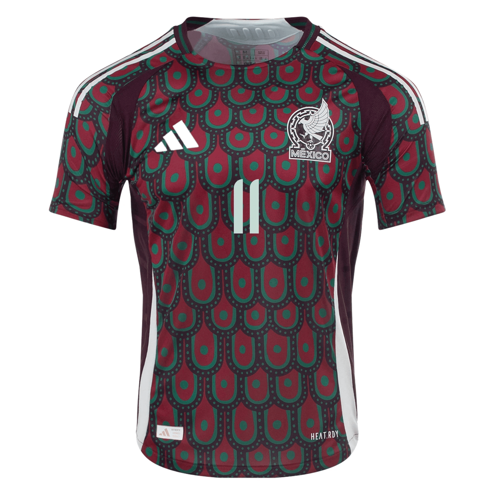 adidas Mexico Authentic Santiago Giménez Home Jersey 24/25 (Multicolor) | SoccerWearhouse