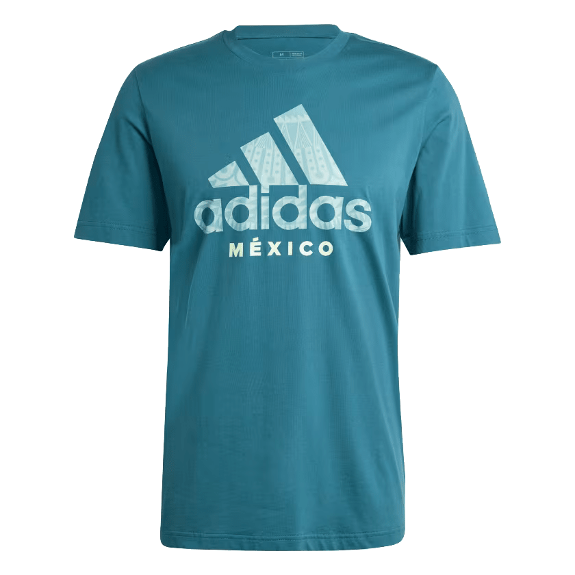 adidas Mexico DNA Graphic T-Shirt 24/25 (Mystery Green) | SoccerWearhouse