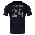 adidas Mikah Thomas Charlotte FC Authentic Away Jersey 25/26 (Black)
