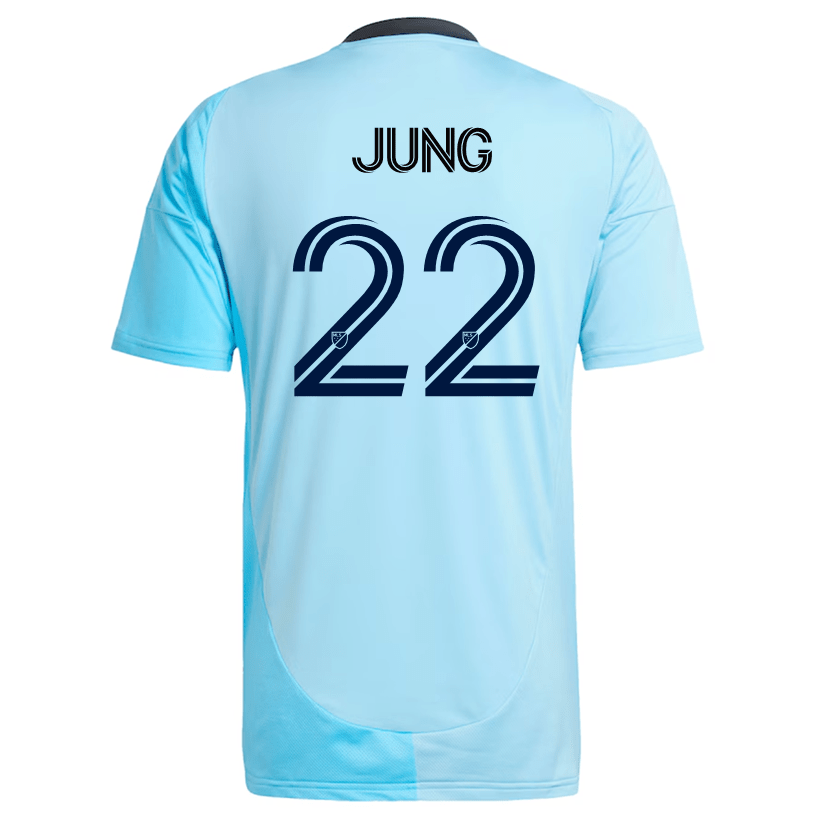 adidas Minnesota United Hoyeon Jung Away Jersey 25/26 (Zenith Blue) | SoccerWearhouse