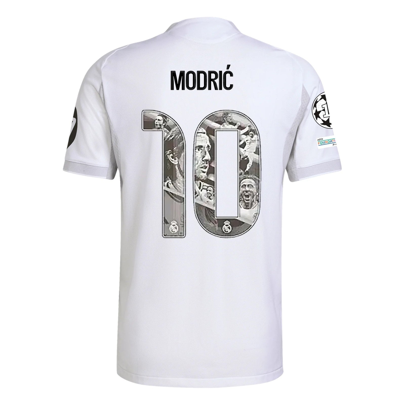 adidas Modric Special Edition Real Madrid Authentic Home Jersey 25/26 w/ Champions League Patches (White) | SoccerWearhouse