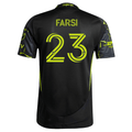 adidas Mohamed Farsi Columbus Crew Authentic Away Jersey w/ MLS Patches 25/26 (Black/Yellow)
