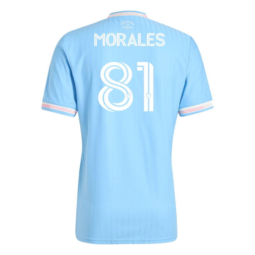 adidas Morales Inter Miami Authentic Third Jersey 25/26 (Blue/Pink) | SoccerWearhouse