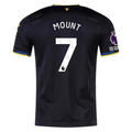 adidas Mount Men's Manchester United Authentic Third Jersey 25/26 w/ NRFR + EPL Patches (Black)