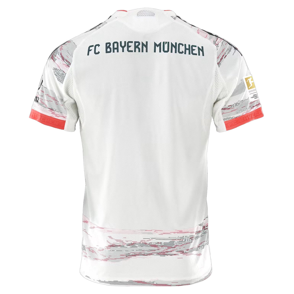 adidas Muller Special Authentic Away Jersey 25/26 w/ Sponsor + Meister Bundesliga Patch (White/Red) | SoccerWearhouse