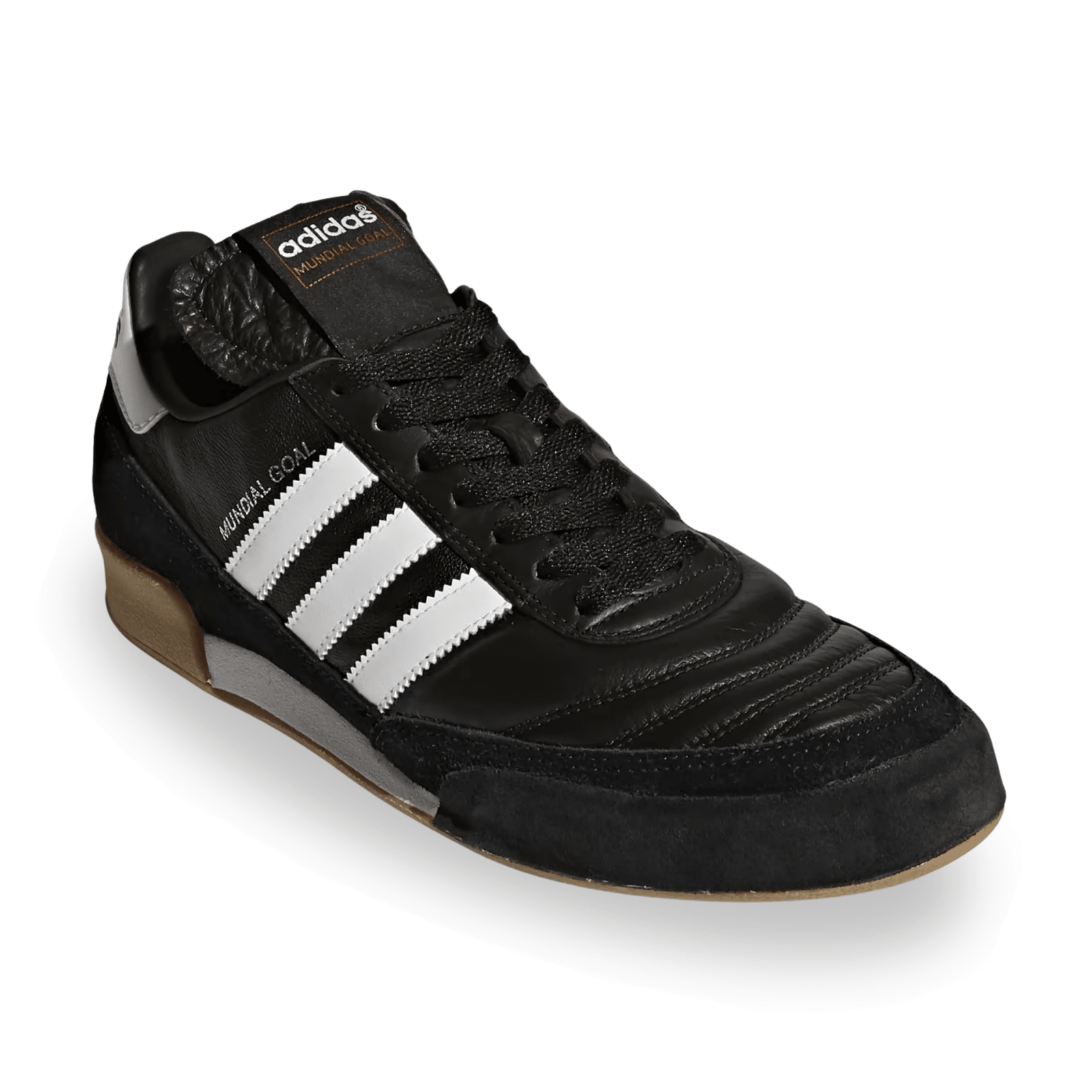 adidas Mundial Goal Indoor Soccer Shoes (Black/White) | SoccerWearhouse