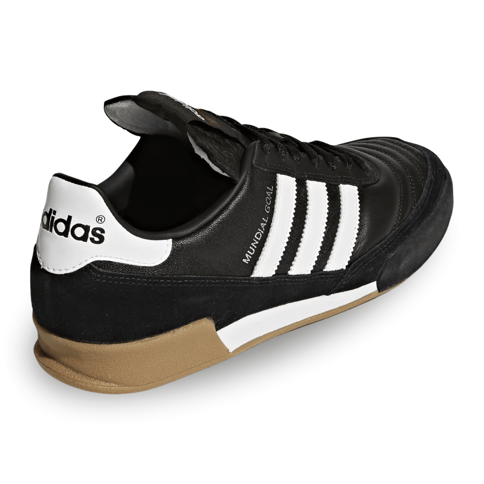 adidas Mundial Goal Indoor Soccer Shoes (Black/White) | SoccerWearhouse