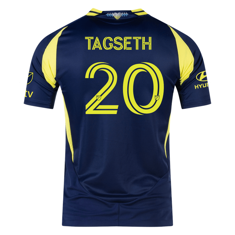 adidas Nashville Authentic Edvard Tagseth Away Jersey w/ MLS + Apple TV 25/26 (Tena Blue) | SoccerWearhouse
