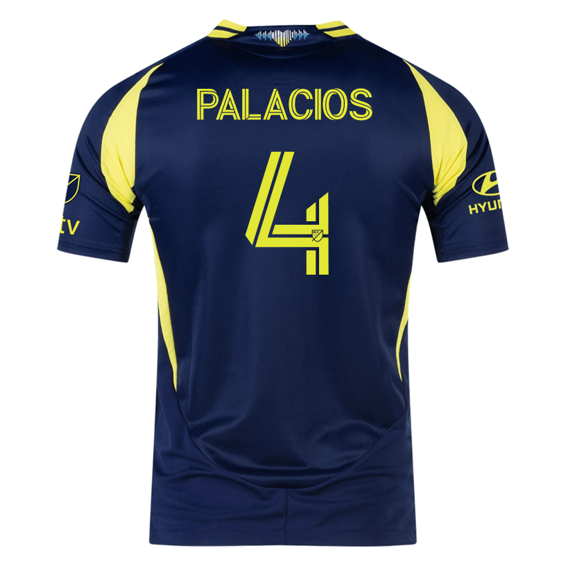 adidas Nashville Authentic Jeisson Palacios 4 Away Jersey w/ MLS + Apple TV 25/26 (Tena Blue) | SoccerWearhouse