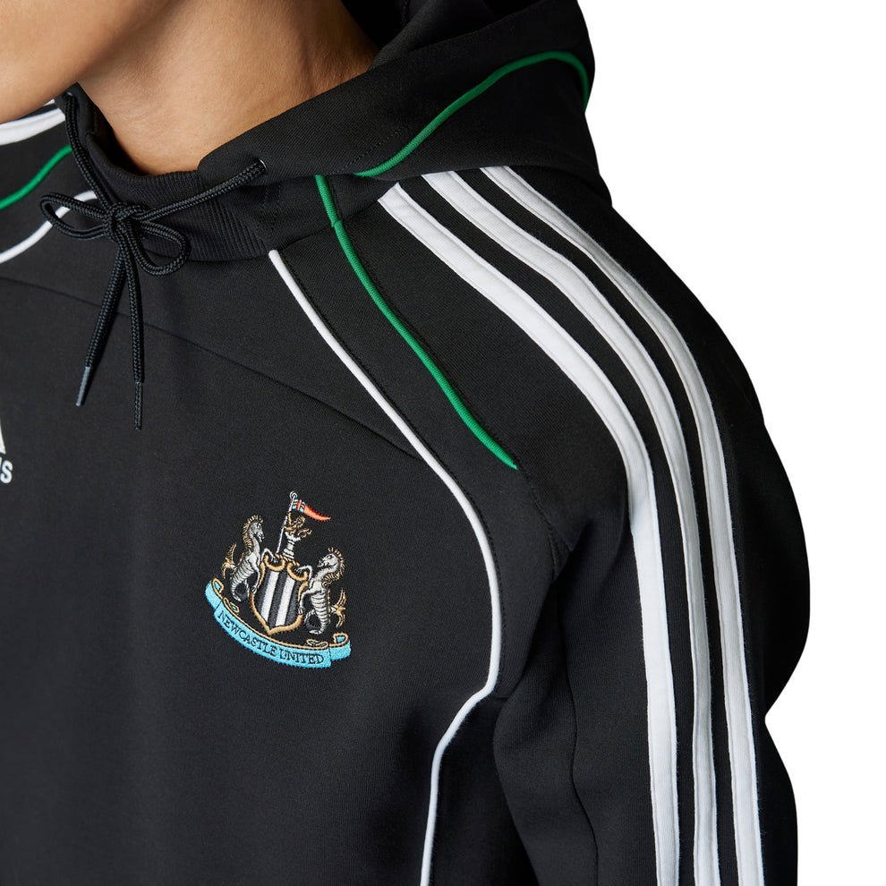 adidas Newcastle 24/25 Urban Purist Hoodie (Black/White) | SoccerWearhouse