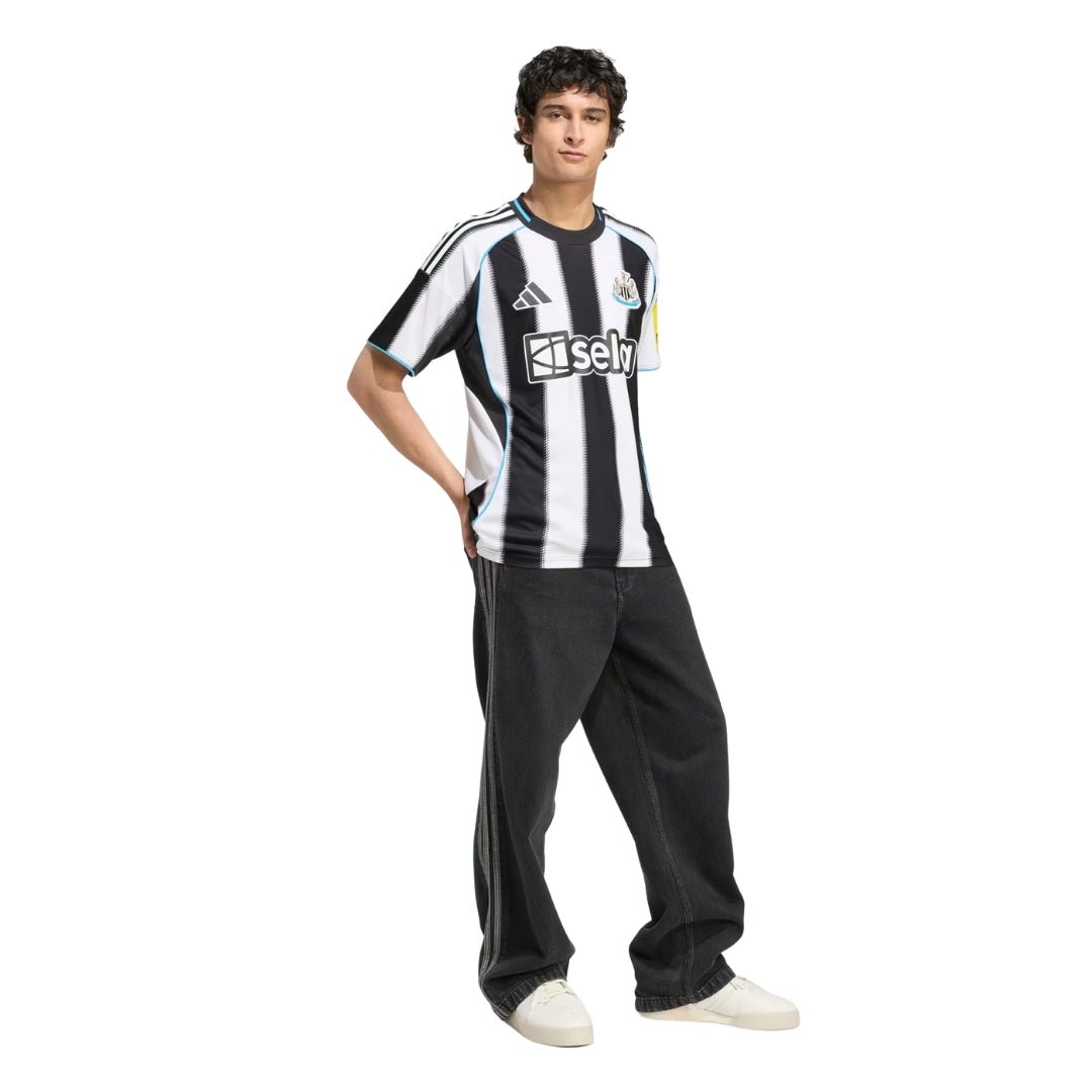 adidas Newcastle United 25/26 Home Jersey (Black/White) | SoccerWearhouse