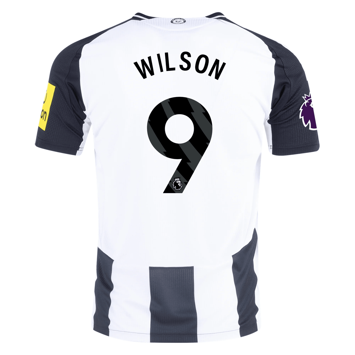 Adidas Newcastle United Authentic Callum Wilson Home Jersey w/ EPL Patch 24/25 (Black/White) | SoccerWearhouse